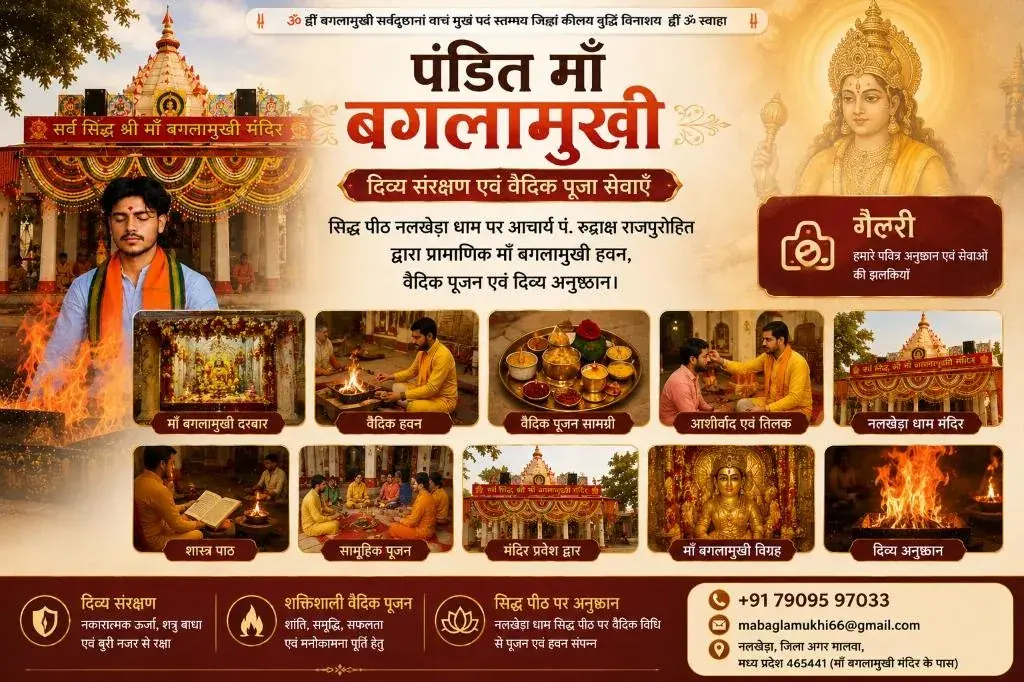 Maa Baglamukhi Divine Banner